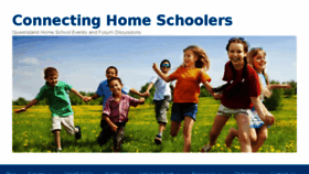 What Connectinghomeschoolers.com website looked like in 2017 (7 years ago)