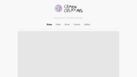 What Crayoncreatures.com website looked like in 2017 (7 years ago)