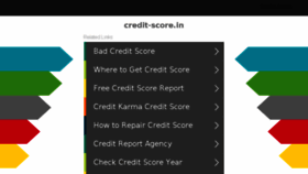 What Credit-score.in website looked like in 2017 (7 years ago)
