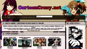 What Cartooncrazy.net website looked like in 2017 (7 years ago)