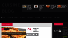 What Cuisine-blog.fr website looked like in 2017 (7 years ago)