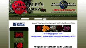 What Chambleeroses.com website looked like in 2017 (8 years ago)