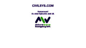 What Civilsys.com website looked like in 2017 (7 years ago)