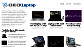 What Checklaptop.com website looked like in 2017 (7 years ago)