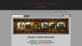 What Ceramicdictionary.com website looked like in 2017 (7 years ago)