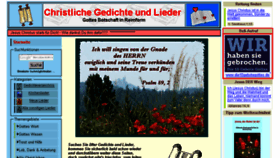 What Christliche-gedichte.de website looked like in 2017 (7 years ago)