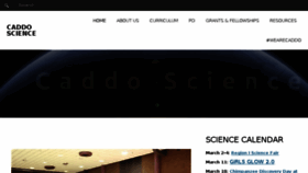 What Caddoscience.com website looked like in 2017 (7 years ago)