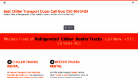 What Chillertransportdubai.com website looked like in 2017 (7 years ago)