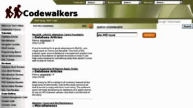 What Codewalkers.com website looked like in 2017 (7 years ago)