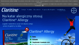 What Claritine.pl website looked like in 2017 (7 years ago)