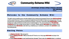 What Community.schemewiki.org website looked like in 2017 (7 years ago)