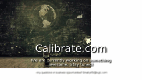 What Calibrate.com website looked like in 2017 (7 years ago)