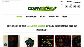What Craftycroc.com website looked like in 2017 (7 years ago)