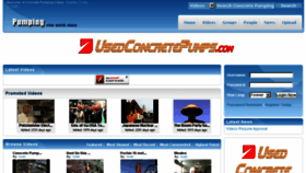 What Concretepumpingvideos.com website looked like in 2017 (7 years ago)
