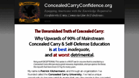 What Concealedcarryconfidence.org website looked like in 2017 (7 years ago)