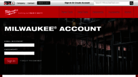 What Connect.milwaukeetool.com website looked like in 2017 (7 years ago)