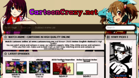 What Cartooncrazy.me website looked like in 2017 (7 years ago)