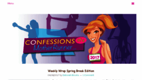 What Confessionsofamotherrunner.com website looked like in 2017 (7 years ago)