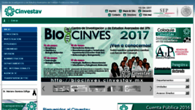What Cinvestav.edu.mx website looked like in 2017 (9 years ago)