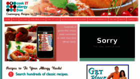 What Cookitallergyfree.com website looked like in 2017 (7 years ago)