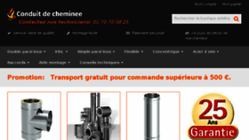 What Conduit-de-cheminee.fr website looked like in 2017 (7 years ago)