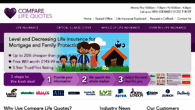 What Comparelifequotes.co.uk website looked like in 2017 (7 years ago)