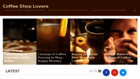 What Coffeeshoplovers.com website looked like in 2017 (7 years ago)