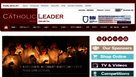 What Catholicleader.com.au website looked like in 2017 (7 years ago)