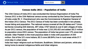 What Censusindia2011.com website looked like in 2017 (7 years ago)
