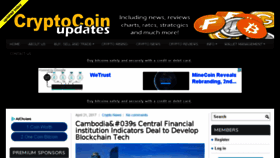 What Cryptocoinupdates.com website looked like in 2017 (7 years ago)