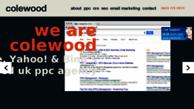 What Colewood.net website looked like in 2017 (7 years ago)