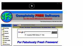 What Completelyfreesoftware.com website looked like in 2017 (7 years ago)