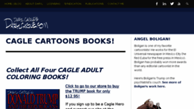 What Caglebook.com website looked like in 2017 (7 years ago)