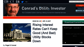 What Conradsutilityinvestor.com website looked like in 2017 (7 years ago)