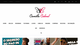 What Camillacabral.com website looked like in 2017 (7 years ago)