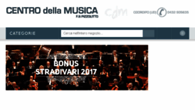 What Centrodellamusica.it website looked like in 2017 (7 years ago)