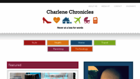 What Charlenechronicles.com website looked like in 2017 (7 years ago)