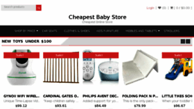 What Cheapestbabystore.com website looked like in 2017 (7 years ago)