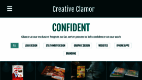 What Creativeclamor.com website looked like in 2017 (7 years ago)