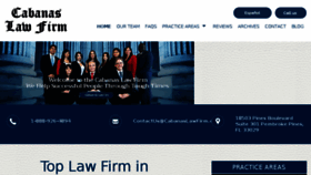 What Cabanaslawfirm.com website looked like in 2017 (7 years ago)