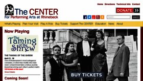 What Centerforperformingarts.org website looked like in 2017 (7 years ago)
