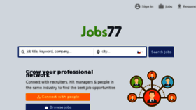 What Czechjobs77.com website looked like in 2017 (7 years ago)