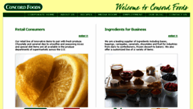 What Concordfoods.com website looked like in 2017 (7 years ago)