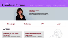 What Carolinacorsini.com.br website looked like in 2017 (7 years ago)