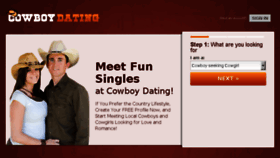 What Cowboydating.net website looked like in 2017 (7 years ago)