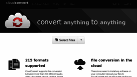 What Cloudconvert.org website looked like in 2017 (7 years ago)
