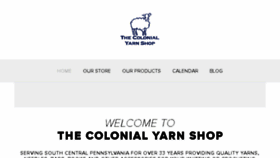 What Colonialyarn.com website looked like in 2017 (7 years ago)