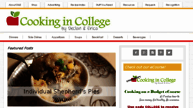 What Cooking-in-college.com website looked like in 2017 (7 years ago)