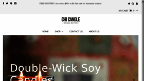 What Chicandle.com website looked like in 2017 (7 years ago)