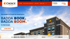 What Choicehotels.com website looked like in 2017 (7 years ago)